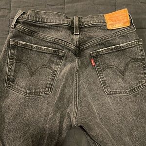 Levi’s 501 Skinny Washed Black High Rise Jeans